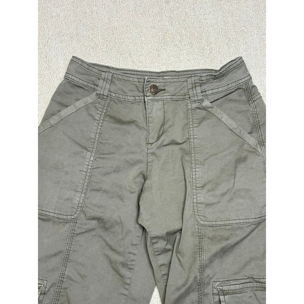 Garage Low Rise Olive Green Wide Leg Cargo Pants Size 00 $17 - Picture 6 of 8